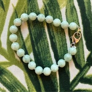 Burmese Jade Beaded Bracelet